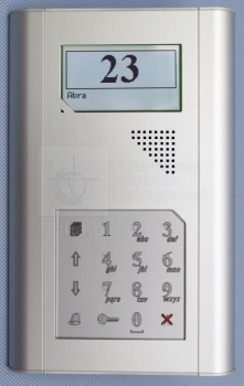 KDC3905-SREBRNA Klawiatura z wbudowaną centralą, wbudowany czytnik RFID, oznakowanie Braille'a,PROEL